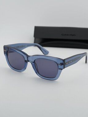 Calvin Klein CK23509S 438 Men Square Sunglasses - Blue